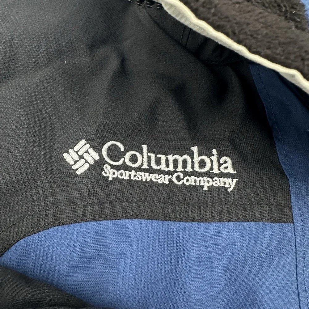 Columbia 3-in-1 Fire Ridge Shell & Fleece Full Zip Jacket‎ Blue/Black Mens Large